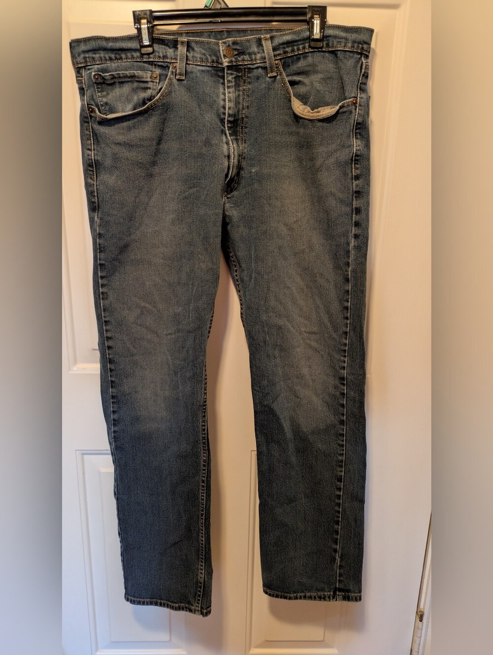Levi's Straight Leg Denim Jeans - Faded Blue 36/32
